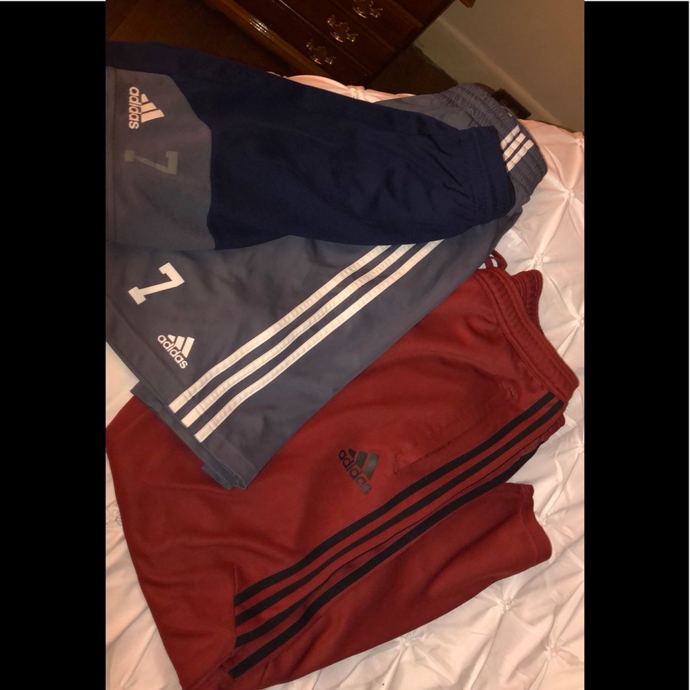 Mens XL adidas Pants and two shorts
